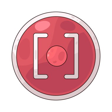 Record Button, ses veya video kaydetmek için kullanılan kırmızı dairesel semboldür..