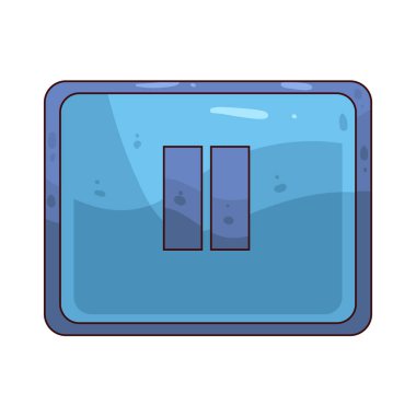  Duraklat düğmesi, geçici olarak çalmayı veya canlı yayını durdurmak için kullanılan iki dikey çubuğu olan bir denetimdir.