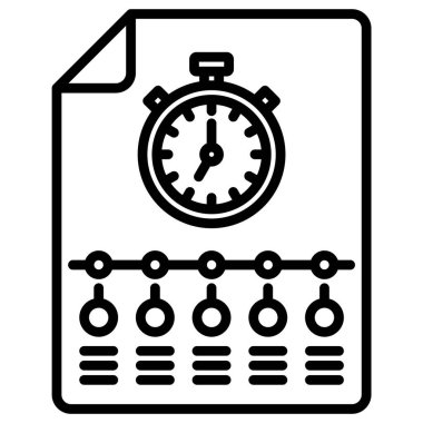 Tasarım için Zaman İzleme Simgesi Elemanı