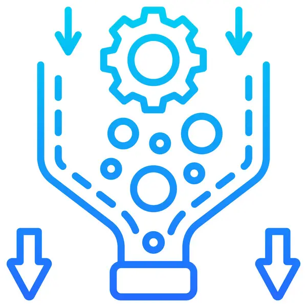 Tasarım İçin Çalışma Akışı Şişe Simgesi Elemanı