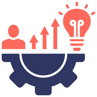 Tasarım İçin Kişisel Gelişim Simgesi Elementi