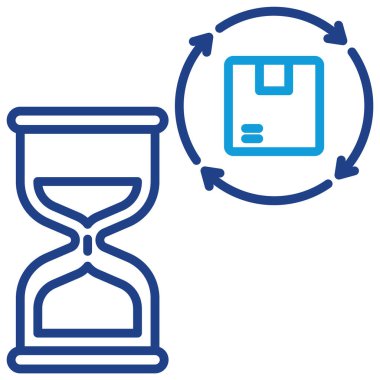 Tasarım için İşlem Kuyruğu Simgesi Elementi