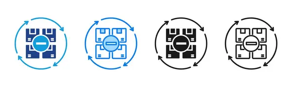 Lean Management simgesi çoklu biçim koleksiyonu