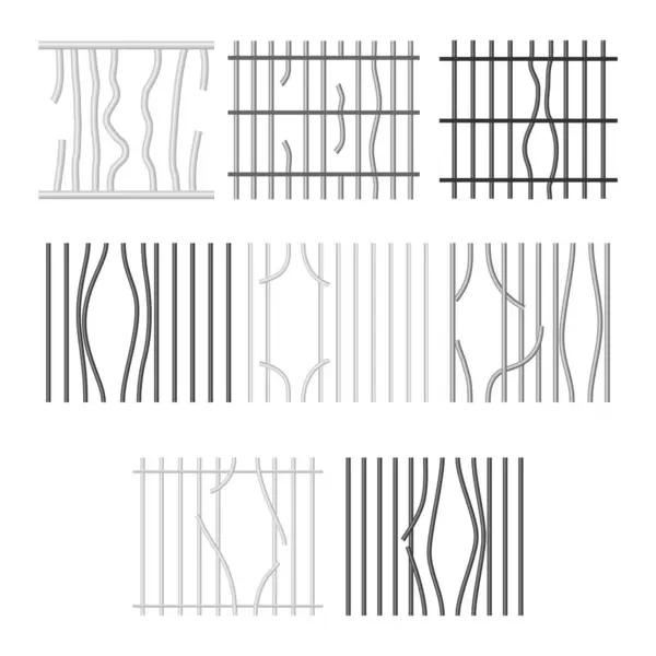 Kırık parmaklıklar, kırık metal parmaklıklar. Pencere hapishanede, Delik cezaevinde, Hasarlı Metal Çelik Kafes, Hapishane Güvenliği Grunge Demir Şebeke, Hapis Kafesi. Kaçış kavramı.