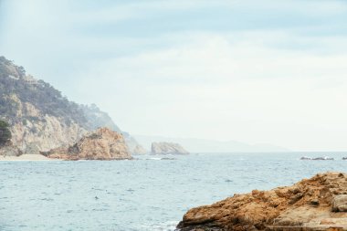 Sahilde ufukta bir kaya