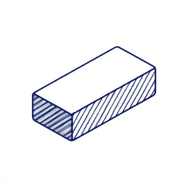 Beyaz arkaplanda mavi yumurtadan çıkan basit bir el izometrik dikdörtgen çizmiş.