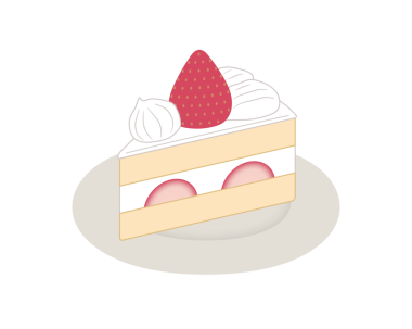 Bu çilekli pastanın bir çizimi. Tabağa çizdim..