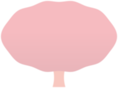 Bir kiraz ağacının soyut çizimi.