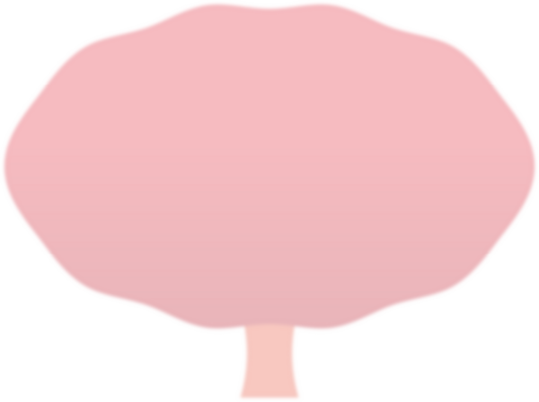 Bir kiraz ağacının soyut çizimi.