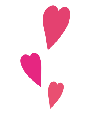 Bunlar kalplerin basit çizimleri..