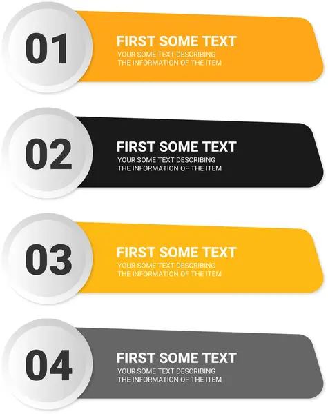 Şeffaf bilgi metniniz için turuncu gri biçimli şablon