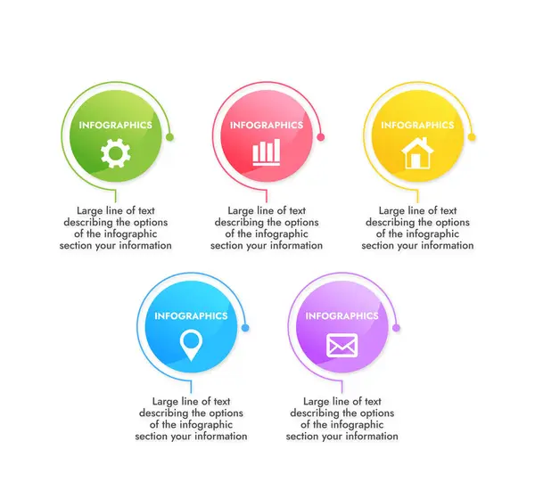 Bilgilerinizin infografik şablonları vektör tasarımı düzenlenebilir metni