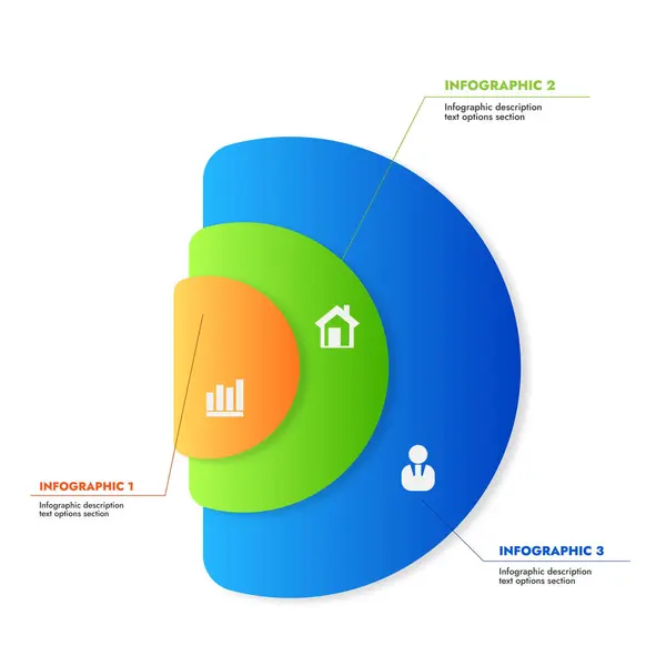 Beyaz arkaplanda metin bulunan veri tablosu ile vektör rengi bilgi şablonu