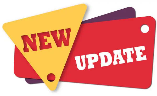 Yeni Etiket Etiketi Üçgenleri Şekilleri Güncelleme Etiketleri İş ve Servis İçin