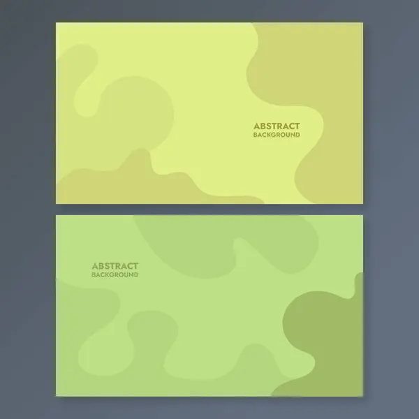 Soyut arkaplan yeşil ve sarı renkli iki dikdörtgen rastgele şekiller