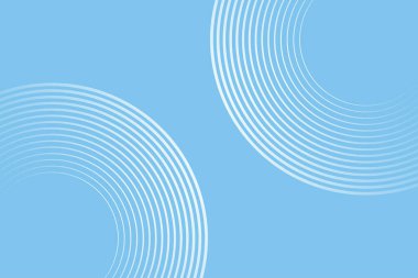 Soyut minimalist afiş arka plan, pastel, mavi ve beyaz gradyan. Geometrik modern sanat dairesi efekt biçimi