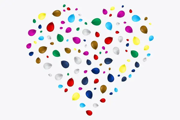 Çok renkli balonlar Şeker şekerlemeleri