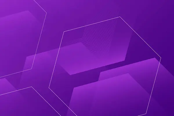 Altıgen çizgileri olan modern pankart mor arkaplan. Vektör Eps10