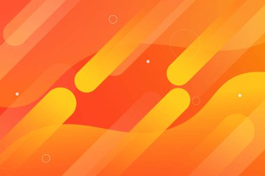 Modern soyut turuncu pankart arka planı. Dinamik şekiller kompozisyonu. Vektör Eps10