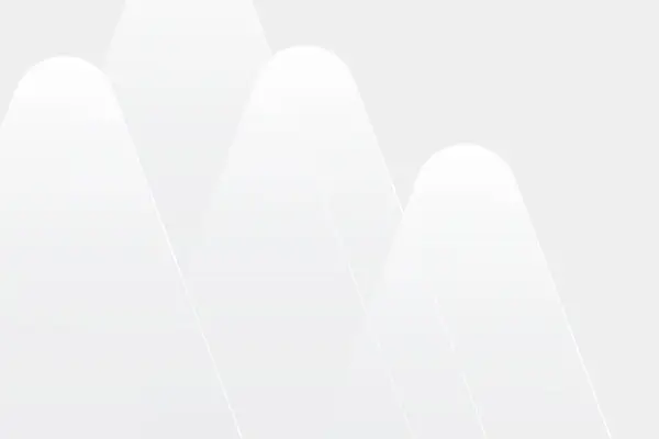 Parlak uzayda, yuvarlak üçgenli 3D beyaz geometrik arka plan örtüşmesi dekorasyonu etkiler. Grafik tasarım ögesi, afiş veya broşür için modern biçim kavramı