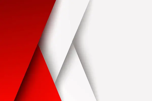 Beyaz ve kırmızı soyut arka plan tasarımı. Vektör İllüstrasyonu 