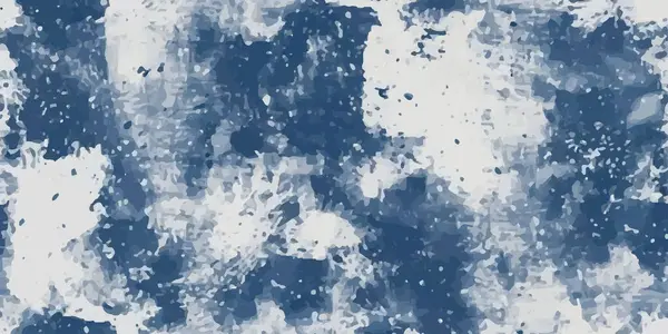Beyaz arka planda Grunge mavisi fırça darbesi. Soyut mavi suluboya tuval dokuları serpiyor.