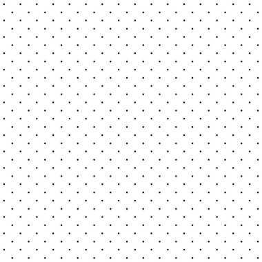 Siyah noktalı desen. Minicik tekrar vektörü. Beyaz asgari doku. Basit arkaplan düzeni. EPS 10.