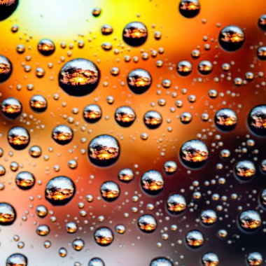 Yaratıcı makro resimler, özellikle günbatımları, farklı arka plan konuları