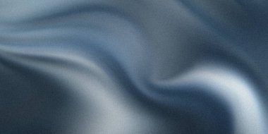 Pürüzsüz dalgaları ve yumuşak ışığı olan soyut mavi kumaş dokusu zarif bir zemin oluşturur