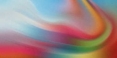 Hareketli, soyut bir görüntü. Pastel ve kalın renklerin karışımından oluşan kıvrımlı bir şekil. Doku biraz bulanık, derinlik ve görsel ilgi ekliyor..