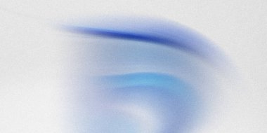 Yumuşak, bulanık bir mavi renk girdabının dokulu beyaz bir arkaplanda yer aldığı dijital bir illüstrasyon. Görüntü hareket ve akıcılık hissi uyandırıyor..