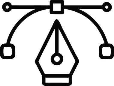 Kalem Aracı Vektörü Grafik Tasarım Yazılım Simgesi Ayarları