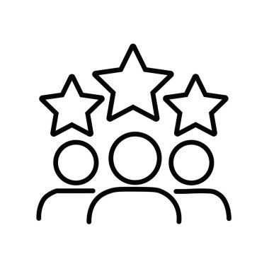 Müşteri Değerlendirme Değerlendirmesi Tanımlama İnsanları Simge Yıldızları
