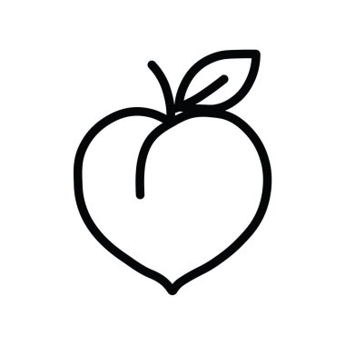 Şeftali Meyvesi Sağlıklı Yemek Doğal İkon