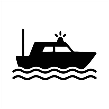 Sahil Güvenlik Teknesi Acil Durum Simgesi