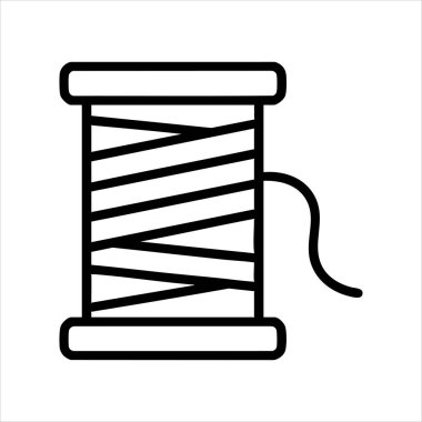 İplik Spool Dikiş Sanatı Tedarik Ana Hattı Simgesi