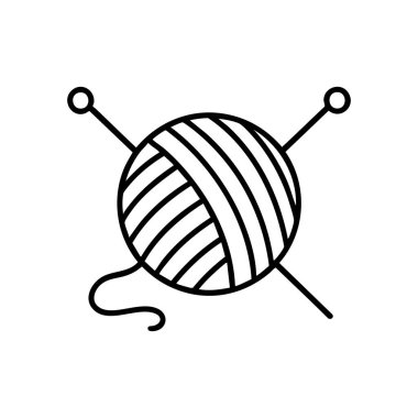 İplik Topu Örgü Şırıngaları Hobi Simgesi