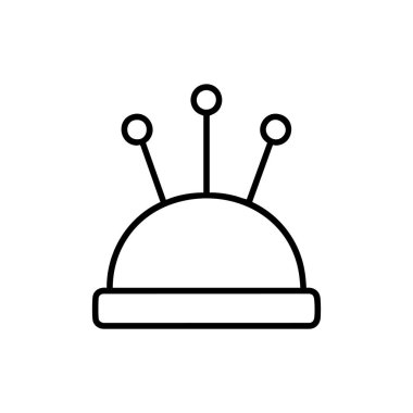 İğneli İğne Dikiş Sanatı Taslak Simgesi