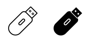 USB Flash Sürücü Veri Depolama Simgesi