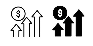 Finansal Büyüme Para Kâr Simgesini Artır