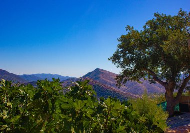 Kıbrıs 'ta dağların havadan görünüşü