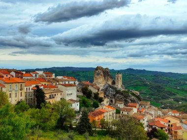 Molise 'deki Pietracupa' nın tarihi merkezi