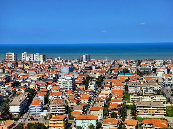 montesilvano şehir yukarıdan görülen