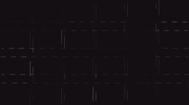 Siyah Arkaplan Görüntü Döngüsü Üzerine Soyut Izgara Minimalist Beyaz Çizgiler