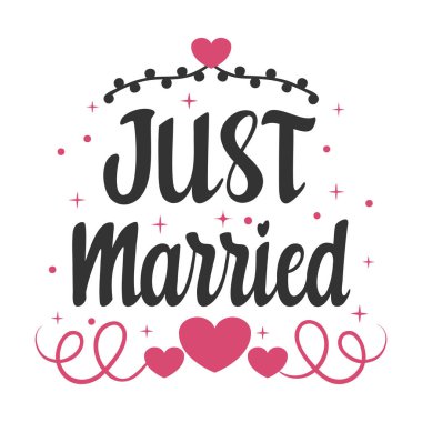 Yürekten bir kutlama, mutluluk, romantik aşk, yeni evli neşe, zarif kalpler evliliği.