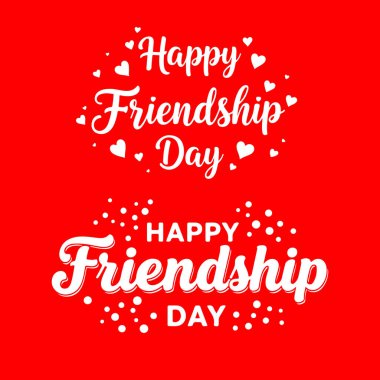 Arkadaşlığımızı kutlayalım Mutlu Dostluk Günü Gönüllü Sevgi ve Neşeli Selamlar siluetiyle