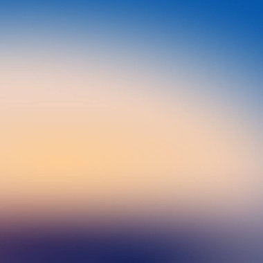 Mavi, şeftali ve lacivert renkler şafağı çağrıştırıyor. Yumuşak, bulanık renkler pürüzsüz bir şekilde harmanlanır, sakin bir atmosfer yaratır, arka plan için idealdir..