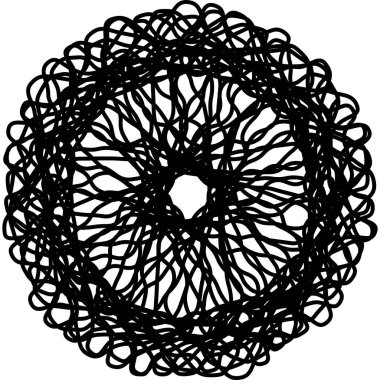 Soyut Kaos Birleştirilmiş Çizgiler ve Dairesel Hareket Görsel İlgi ve Dinamik Enerji Oluşturur