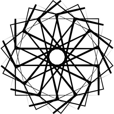 Soyut Geometrik Tasarım Siyah Çizgiler Beyaz Modern Sanat Kavramsal Sanat Minimalist Görsellik Üzerine