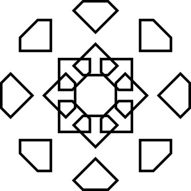 Beyaz Kusursuz Desen Üzerine Geometrik Uyum Siyah Çizgiler Modern Minimalist Tasarım